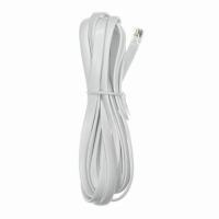 AT-S-26-6/6/W-14-OE-R MOD CORD SGL-ENDED 6-6 WHITE 14'