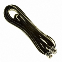 AT-S-26-6/6/B-14-R MOD CORD STANDARD 6-6 BLACK 14'