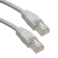 DK-1611-005/WH CABLE RJ45 CAT6 W/BOOT 5' WHITE