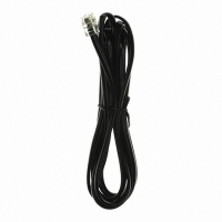 AT-S-26-4/4/B-7-OE-R MOD CORD SGL-ENDED 4-4 BLACK 7'