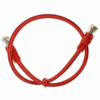 A-MCU60005/R-R CABLE CAT6 UNSHIELDED RED .5M