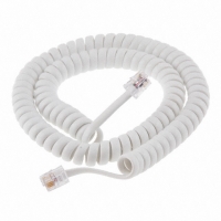 AT-C-26-4/4/W-5/R-R CORD COIL REVERSED 4-4 WHITE 5'