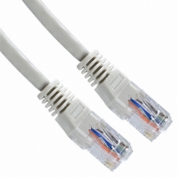 A-MCU-80005-APGRAY CABLE ASSY CAT5 RJ45 .5M