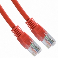 A-MCU-80020/R CABLE CAT5 PATCH RED 2M