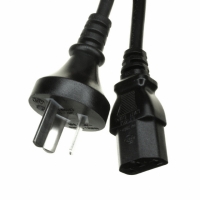 390004-01 CORD 3COND BLK M/F ARGN 1.8M