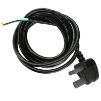 369003-E01 CORD 3COND BLK UK UNSHLD 2.5M