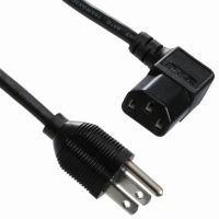 AK500/U-1 PWR CORD IEC ANGLED-PWR PLUG