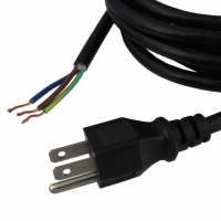 311275-01 CORD 18AWG 3COND 12' BLACK SJT