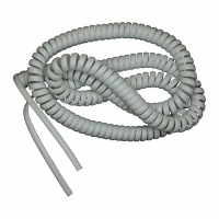 GLF-121-410-022 CORD COIL MOD 4 COND WHITE 14'