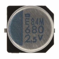 APXE2R5ARA681MH70G CAP 680UF 2.5V ELECT POLY SMD