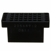 205689-2 CONN PLUG 28 POS PANEL MT BLACK