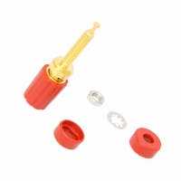 3750-2 BINDING POST GOLD PLATED RED