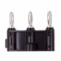 2970-0 TRIPLE BANANA PLUG BLACK