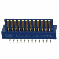 EBC12MMRN CARD MALE EXTENDER .100 24POS AU