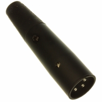 A3MB CONN PLUG AUDIO 3POS MALE BLACK