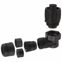 C016 30F006 100 12 CONN FMLE PLUG 6+PE R/A SLD SLVR