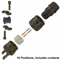 MS3126F-12-10S CONN PLUG 10POS W/SOCKET CRIMP