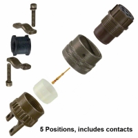 MS3126F-14-5S CONN PLUG 5POS W/SOCKET CRIMP