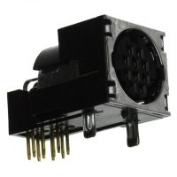 HR212-10RC-10SDL(74) CONN RECEPT 10POS R/A GOLD BLACK