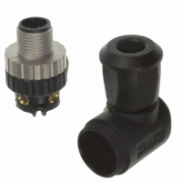 43-00103 CONN PLUG MALE M12 4POS R/A 6MM