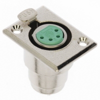 D4F CONN RCPT AUDIO 4POS FMALE PNLMT