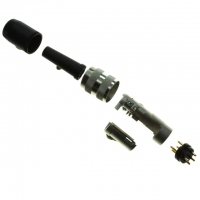 T 3300 018 U CONN MALE 4POS CABLE MNT GOLD