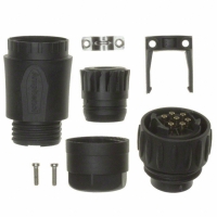 C016 30H006 210 12 CONN MALE PLUG 6+PE GOLD BLACK
