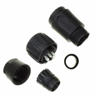 C016 30D006 200 12 CONN FEMALE PLUG 6+PE GOLD BLACK