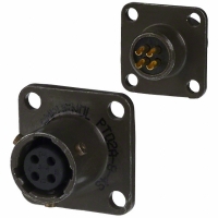 PT02A8-4S(025) CONN RECEPT 4POS W/SOCKET SOLDER
