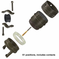 PT06SE24-61S(SR) CONN PLUG 61POS W/SOCKETS CRIMP