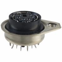750131-2 CONN CIRC MINI DIN RCPT 6POS T/H