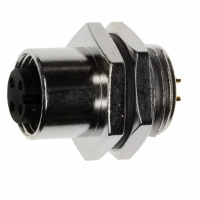 1838891-2 CONN FEMALE M12 4POS SOLDER STR