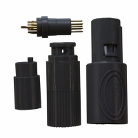 1877852-4 PLUG 10POS 80DEG GRY/GRY CBL 6.4