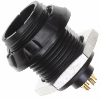 1877067-2 CONN RCPT 6POS 0 DEG BLACK/BLACK