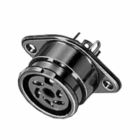 61HA5FX CONN RCPT 5CONT DIN SLD LOCKRING