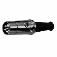 12BL6MX CONN DIN MALE PLUG 6POS STR
