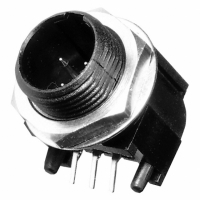 TRAPC3MS CONN RCPT 3POS R/A MALE T/H