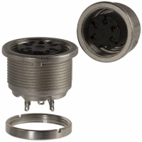 T 3363 000 U CONN CIR RCPT FMALE 5POS PNL MNT