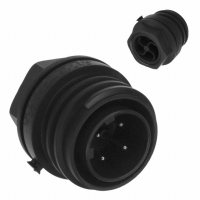 EXP-0931/04/P CONN JAM NUT 4POS IP68 W/PINS