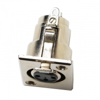 5113A CONN XLR FEMALE PANEL RCPT 3POS