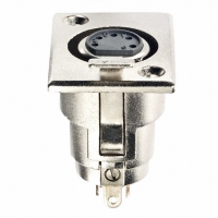 6854 XLR FEMALE PANEL RCPT 5 CONTACTS