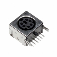MD-60ST CONN MINI DIN RECPT SLIM PCB 6P