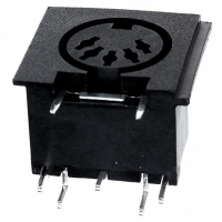 2DJ-00600003 CONN CIR DIN RECEPT RT ANG 5POS