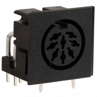 2DJ-0108PA03 CONN CIR DIN RECEPT RT ANG 8POS