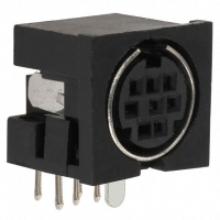 2MJ-0006A110 CONN MINI DIN RECEPT RT ANG 8POS