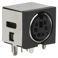 2MJ-0104A120 CONN MINI DIN SHIELDED ANG 6POS