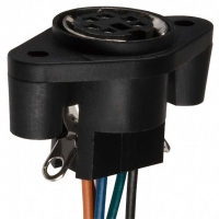 2MJ-20416000 CONN MINIDIN RECEPT PNL MNT 6POS