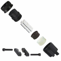 ACC06E22-22R(025) CONN PLUG FREE/HANG 4POS SIZE 8