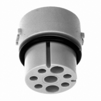 12735/3 CONN INSERT 3SOCKET CRIMP GREY