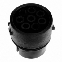 12735/1 CONN INSERT 8SOCKET SOLDER BLACK